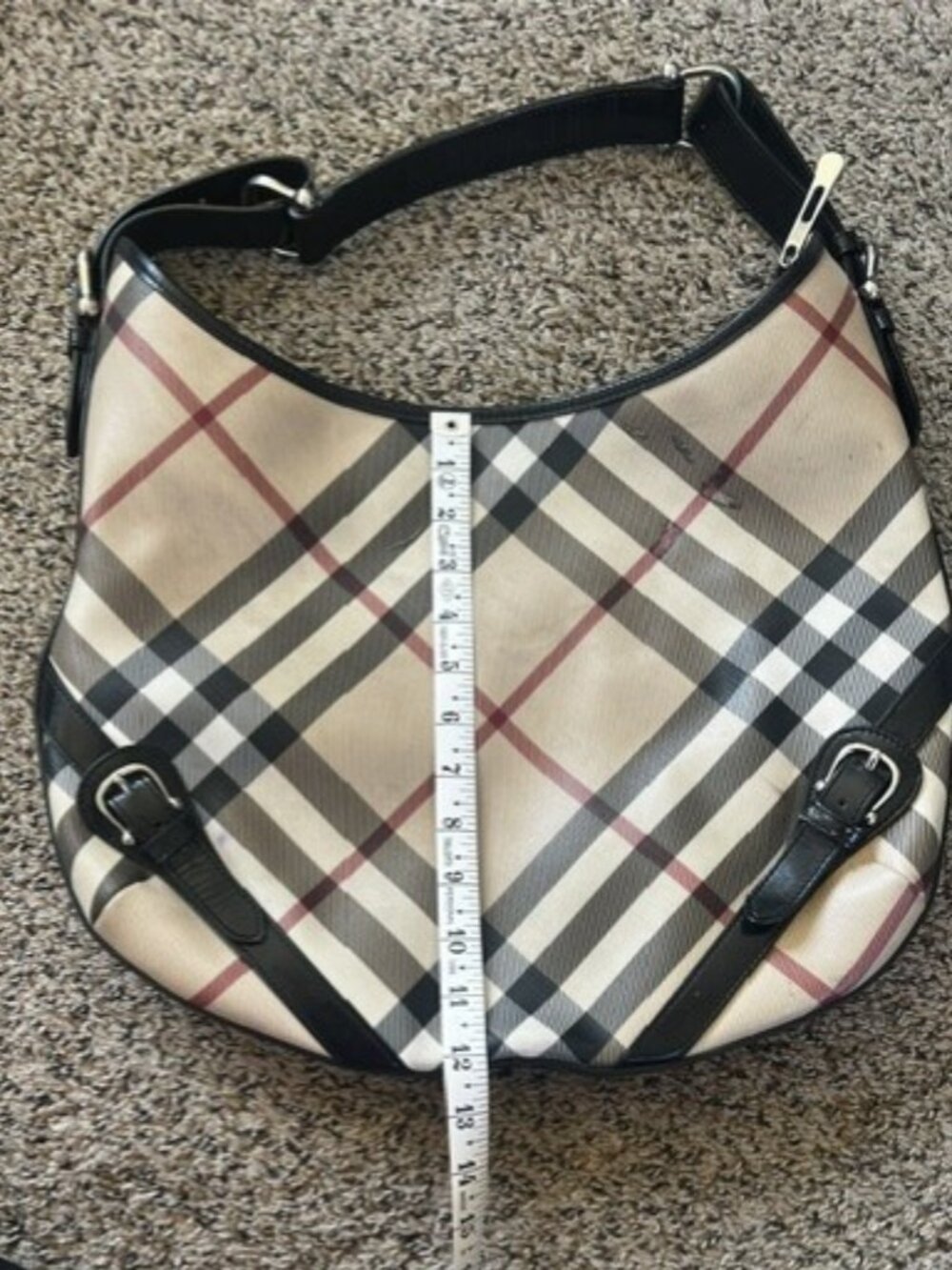 Burberry Nova Checked Hobo with Flaws - Picture 4 of 4
